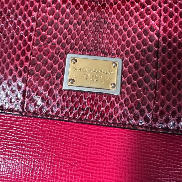 Dolce Gabbana Sicily - Genuine Leather - Medium Bag - Red - Picture 6 of 15
